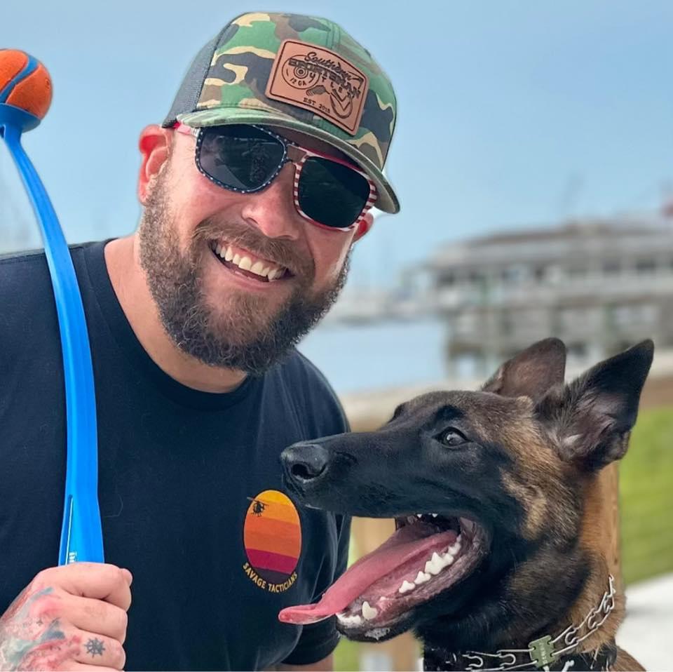 Matt T., Veteran Entrepreneur and his dog